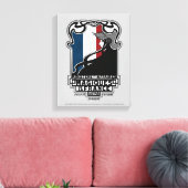 ミニセールデアフェールマニケスドゥラフランスロゴ キャンバスプリント (インサイチュ (リビング))