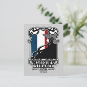 ミニセールデアフェールマニケスドゥラフランスロゴ ポストカード (スタンド正面)