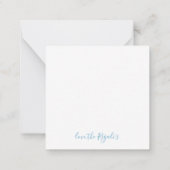 ミニタコクリスマス ノートカード (裏面)