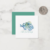 ミニタコクリスマス ノートカード (正面/裏面インサイチュ)