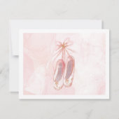 ミニダンサーピンクバレエダンサー 招待状 (裏面)