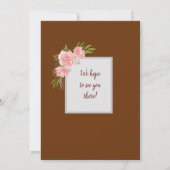 ミニダンサーピンクフローラバレエ誕生日パーティー サンキューカード (裏面)