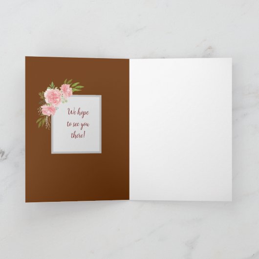 ミニダンサーピンクフローラバレエ誕生日パーティー 招待状 (内部)