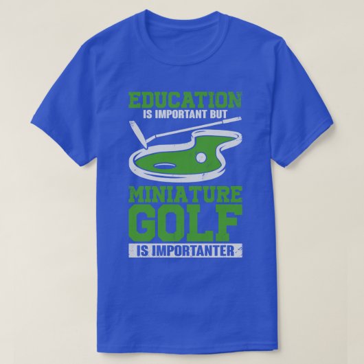 ミニチュアおもしろいゴ熱狂するルフ選手 Tシャツ (デザイン正面)