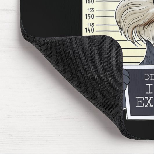 ミニチュアおもしろいシュナウザーママIミニチュアシュナウズ マウスパッド (コーナー)