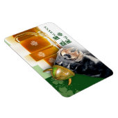 ミニチュアおもしろいシュナウザー聖パトリックの日の贈り物 マグネット (右側)