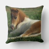 ミニチュアに子馬の置くこと クッション (裏面)