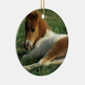 ミニチュアに子馬の置くこと セラミックオーナメント (右)