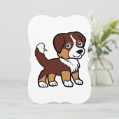 ミニチュアのアメリカの羊飼いレッドトリとテールカード (スタンド正面)