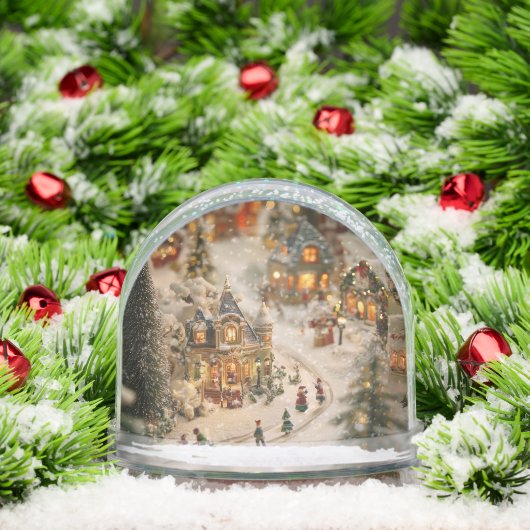 ミニチュアのクリスマスビレッジ雪に覆われた冬 (クリスマス)