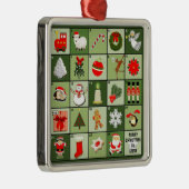 ミニチュアのクリスマス降臨暦 メタルオーナメント (右)