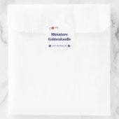 ミニチュアのゴルデンドール（雌犬）が大好き ラウンドシール (バッグ)