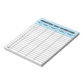 ミニチュアのゴルフスコアカードカスタムテンプレートメモ帳 ノートパッド (回転)