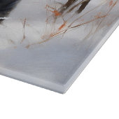 ミニチュアのシュナウザーで雪のクリスマスを過ごす カッティングボード (角)