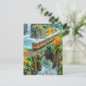 ミニチュアのモノレール交差ファンタジー峡谷 シーズンポストカード (スタンド正面)