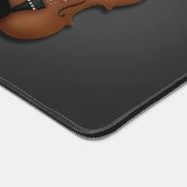 ミニチュアのヴァイオリンパーソナライズされたと弓の練習室 デスクマット (コーナー)