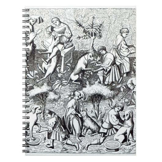 ミニチュアの後の犬そして彼らの治療の病気、 ノートブック (正面)