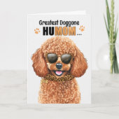ミニチュアもっとも偉大プール犬HuMOM母の日 シーズンカード (正面)