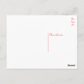 ミニチュアアプリコットプードルパピードッグ空白のはがき ポストカード (裏面)