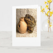 ミニチュアウドゥー写真を持つトガエル カード (黄色い花)