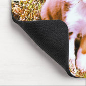 ミニチュアオーストラリアの羊飼い! 小型オーストラリアの子犬! マウスパッド (コーナー)