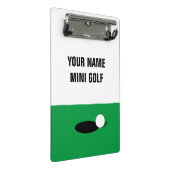 ミニチュアカスタムゴルフスコアカードホルダー ミニクリップボード (アングル)