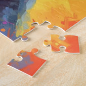 ミニチュアカラフルシュナウザー ジグソーパズル (側面)