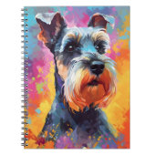 ミニチュアカラフルシュナウザー ノートブック (正面)