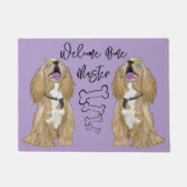 ミニチュアコッカースパニエル犬ウェルカムホーム2 ドアマット (正面)