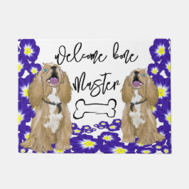 ミニチュアコッカースパニエル犬ウェルカムホーム ドアマット