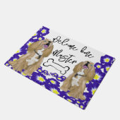 ミニチュアコッカースパニエル犬ウェルカムホーム ドアマット (アングル)