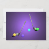 ミニチュアゴルフパーティー 招待状 (裏面)