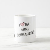 ミニチュアシュナウザーが大好き コーヒーマグカップ (中央)
