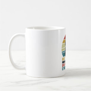 ミニチュアシュナウザーのパパ レトロ愛国Tシャツデザイン コーヒーマグカップ