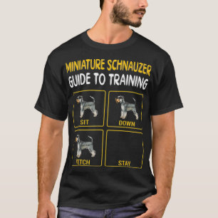 ミニチュアシュナウザーの犬訓練ガイド Tシャツ
