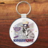 ミニチュアシュナウザーの贈り物 キーホルダー (正面)
