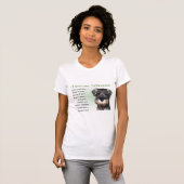 ミニチュアシュナウザーの贈り物 Tシャツ (正面フル)