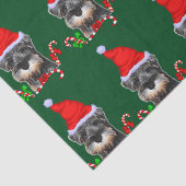 ミニチュアシュナウザーインサンタハットティッシュペーパー 薄葉紙 (詳細)