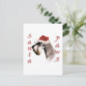 ミニチュアシュナウザーサンタポーズ シーズンポストカード (スタンド正面)