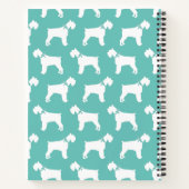 ミニチュアシュナウザードッグパピー ノートブック (裏面)