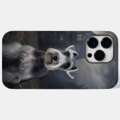 ミニチュアシュナウザーハロウィンおばけ Case-Mate iPhoneケース (裏面 (横))
