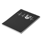 ミニチュアシュナウザーハートビートミニシュナウザー顔 ノートパッド (回転)