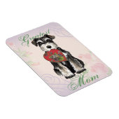 ミニチュアシュナウザーハートママ マグネット (右側)