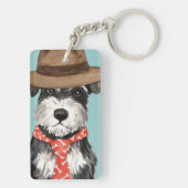 ミニチュアシュナウザーパパ キーホルダー (裏面)