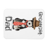 ミニチュアシュナウザーパパ マグネット (横)