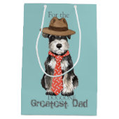 ミニチュアシュナウザーパパ ミディアムペーパーバッグ (裏面)