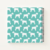 ミニチュアシュナウザーパピードッグ ノートブック (裏面)