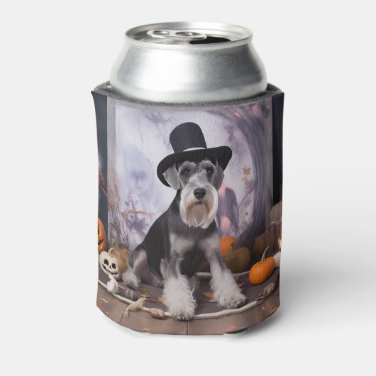 ミニチュアシュナウザーパンプキンズハロウィーン怖 缶クーラー (缶裏面)