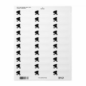 ミニチュアシュナウザーブラックピーキング ラベル (フルシート)