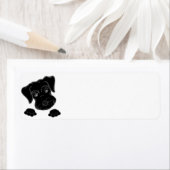 ミニチュアシュナウザーブラックピーキング ラベル (インサイチュ)